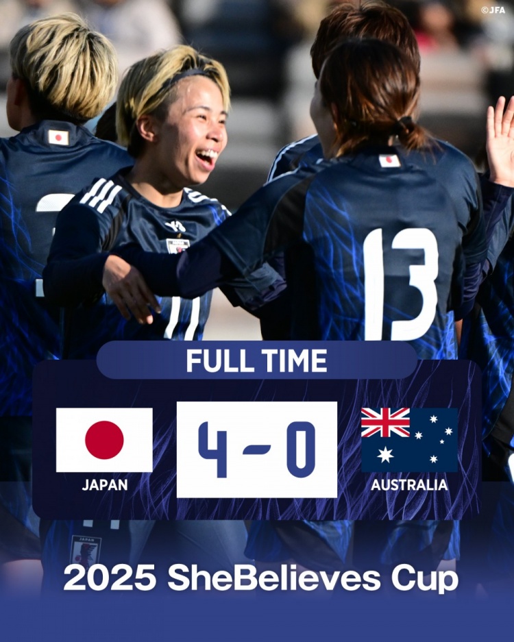  熱身賽日本女足4-0澳大利亞女足，田中美南2射1傳&長(cháng)谷川唯任隊長(cháng)