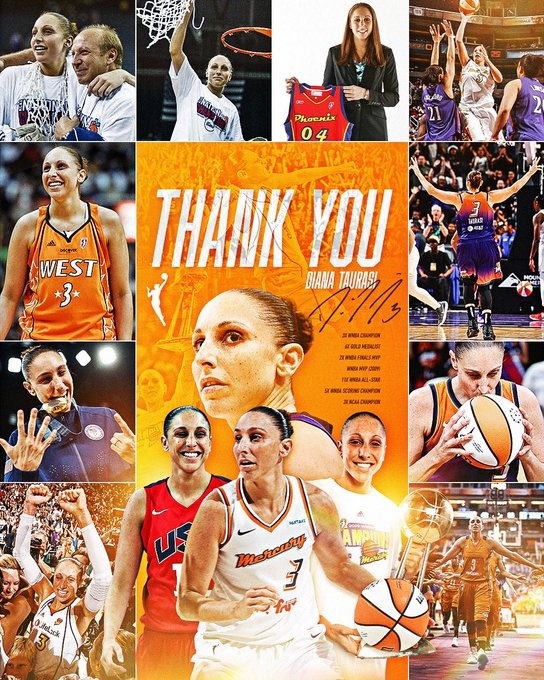  傳奇落幕！WNBA巨星陶樂(lè )西宣布退役 結束20年職業(yè)生涯