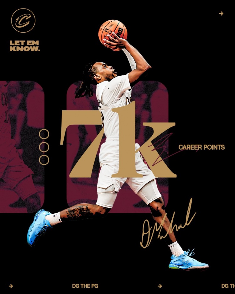  未來(lái)可期！加蘭騎士生涯得分達到7000分 隊史第11位！