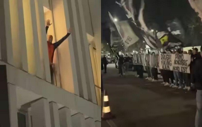  都體：尤文球迷來(lái)到酒店外支持新主帥，圖多爾向球迷們揮手致意