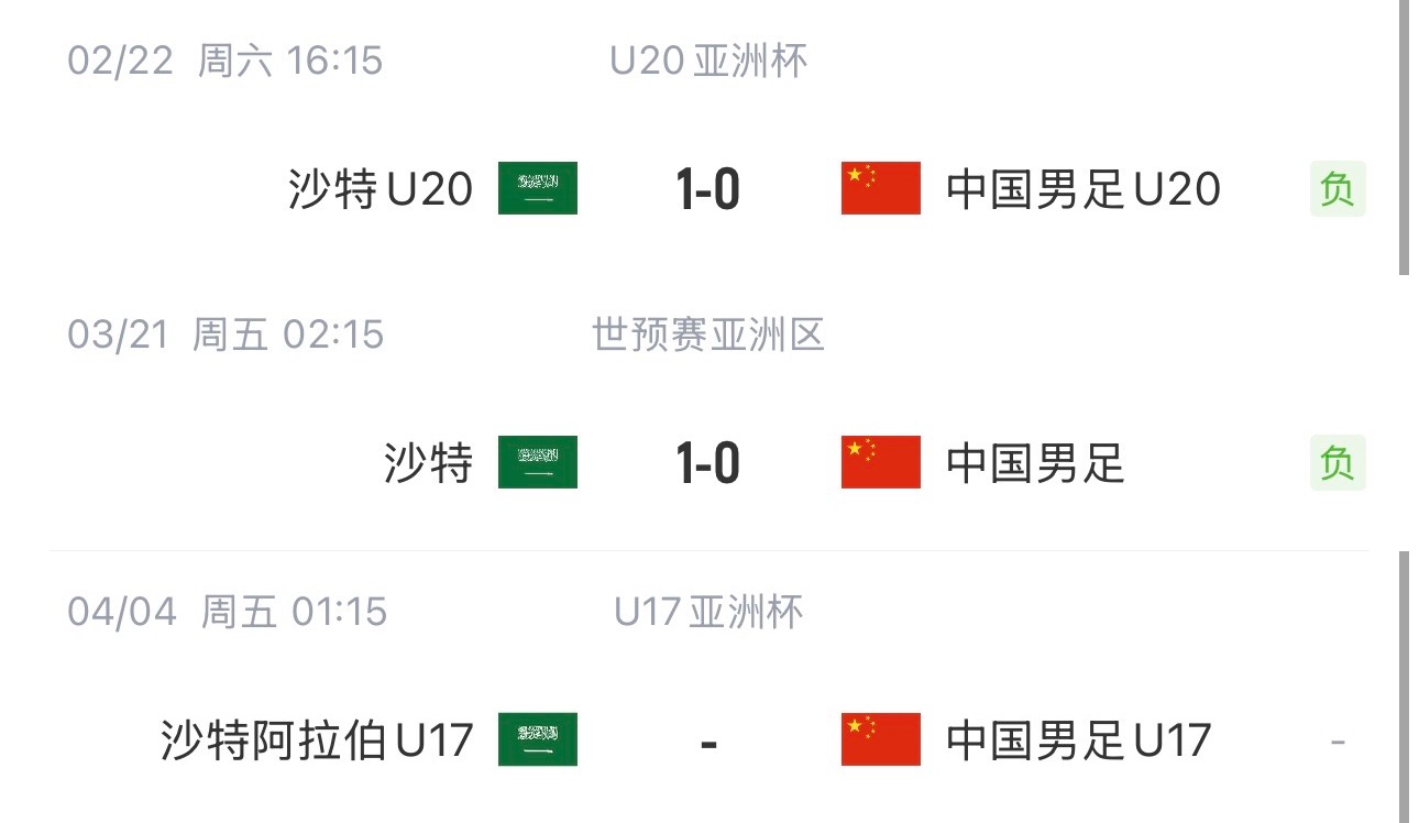  國字號三遇沙特！國少U17亞洲杯首戰對陣沙特，此前國足&國青均負