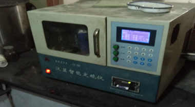 景明某測硫儀現場(chǎng)照片