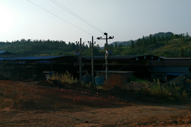 江西九江某磚廠(chǎng)ZNLRY-2005型智能漢字量熱儀現場(chǎng)照片化驗煤矸石